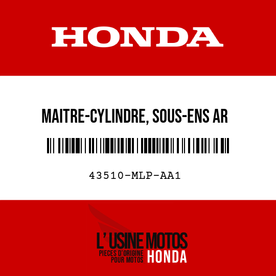 image de 43510-MLP-AA1 MAITRE-CYLINDRE, SOUS-ENS AR