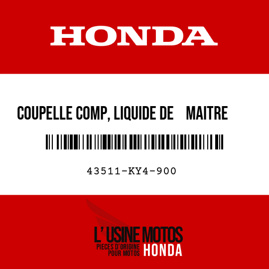 image de 43511-KY4-900 COUPELLE COMP, LIQUIDE DE    MAITRE CYLINDRE