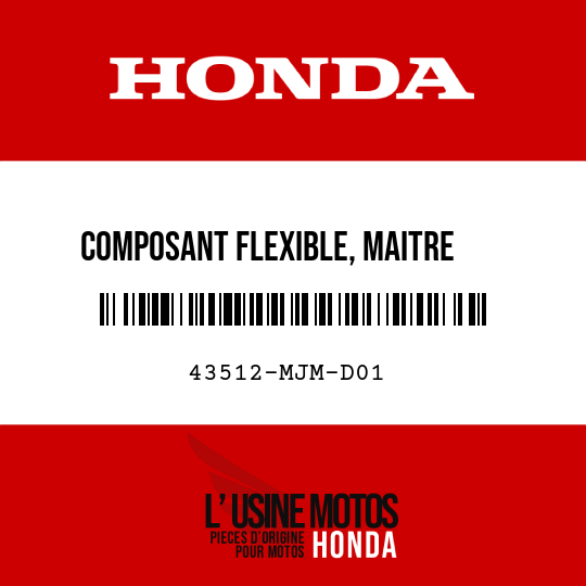 image de 43512-MJM-D01 COMPOSANT FLEXIBLE, MAITRE    CYLINDRE AR