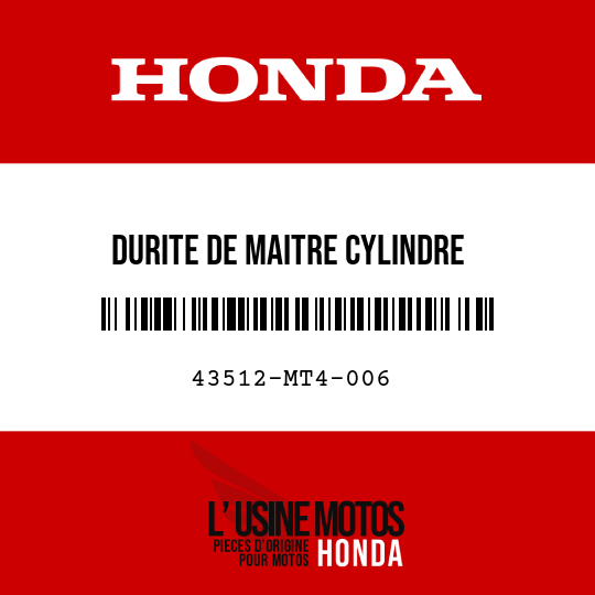 image de 43512-MT4-006 DURITE DE MAITRE CYLINDRE