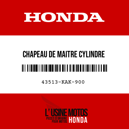 image de 43513-KAK-900 CHAPEAU DE MAITRE CYLINDRE