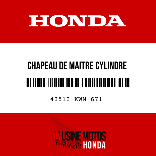 image de 43513-KWN-671 CHAPEAU DE MAITRE CYLINDRE