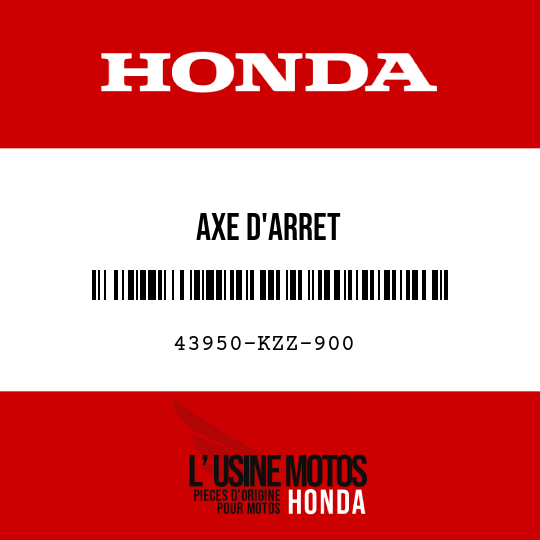 image de 43950-KZZ-900 AXE D'ARRET