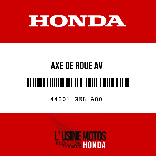 image de 44301-GEL-A80 AXE DE ROUE AV