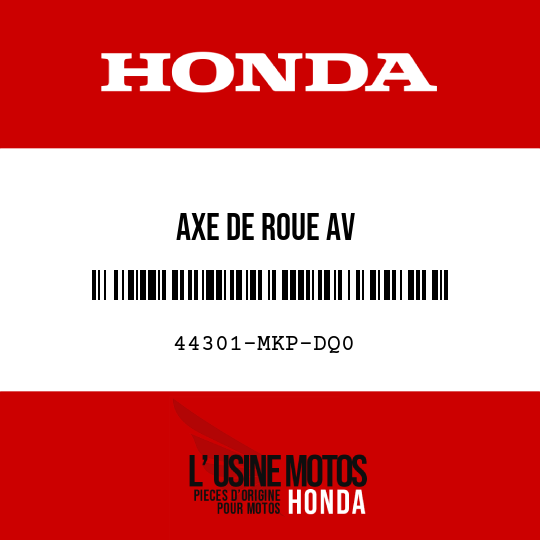 image de 44301-MKP-DQ0 AXE DE ROUE AV