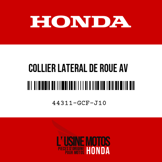 image de 44311-GCF-J10 COLLIER LATERAL DE ROUE AV