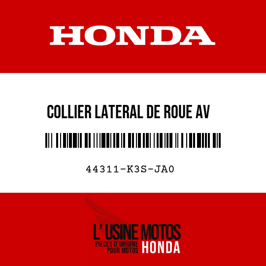 image de 44311-K3S-JA0 COLLIER LATERAL DE ROUE AV
