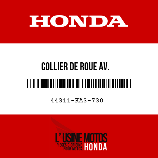 image de 44311-KA3-730 COLLIER DE ROUE AV.