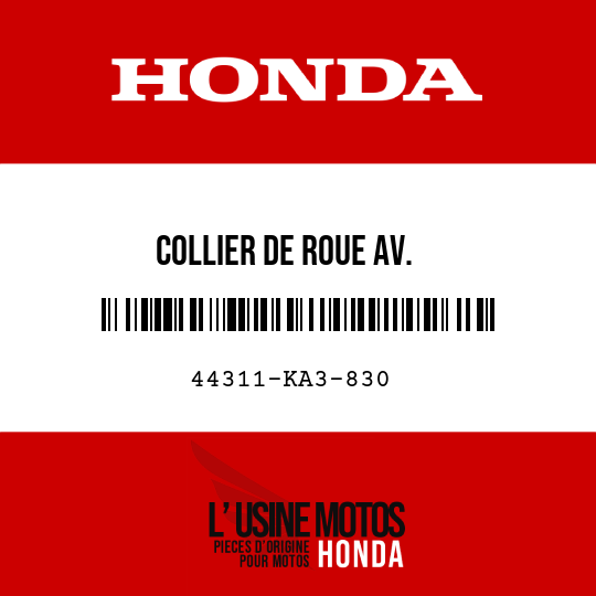 image de 44311-KA3-830 COLLIER DE ROUE AV.