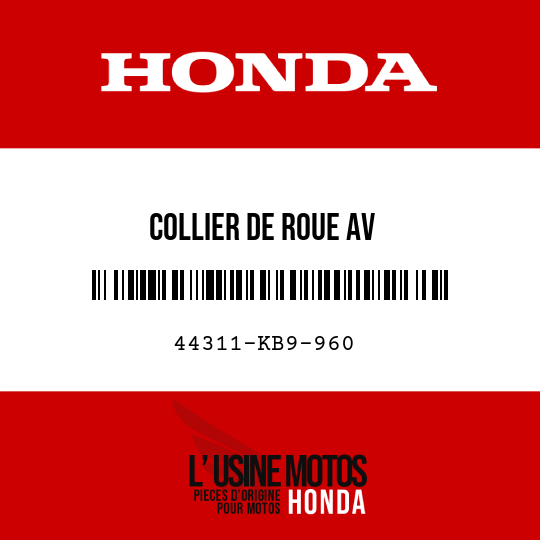 image de 44311-KB9-960 COLLIER DE ROUE AV
