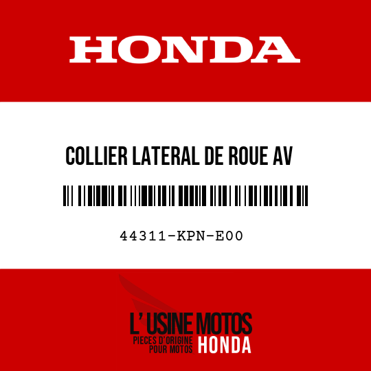 image de 44311-KPN-E00 COLLIER LATERAL DE ROUE AV