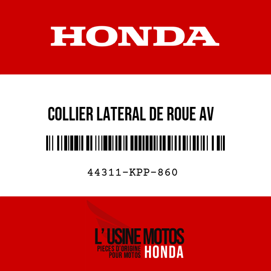 image de 44311-KPP-860 COLLIER LATERAL DE ROUE AV