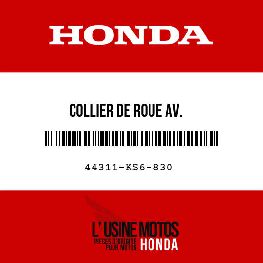 image de 44311-KS6-830 COLLIER DE ROUE AV.