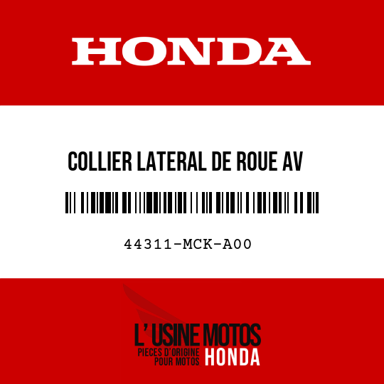 image de 44311-MCK-A00 COLLIER LATERAL DE ROUE AV