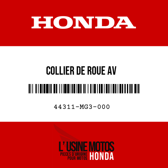 image de 44311-MG3-000 COLLIER DE ROUE AV