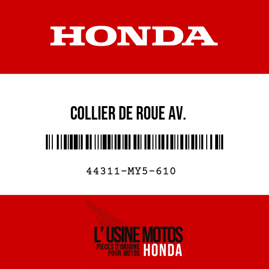image de 44311-MY5-610 COLLIER DE ROUE AV.