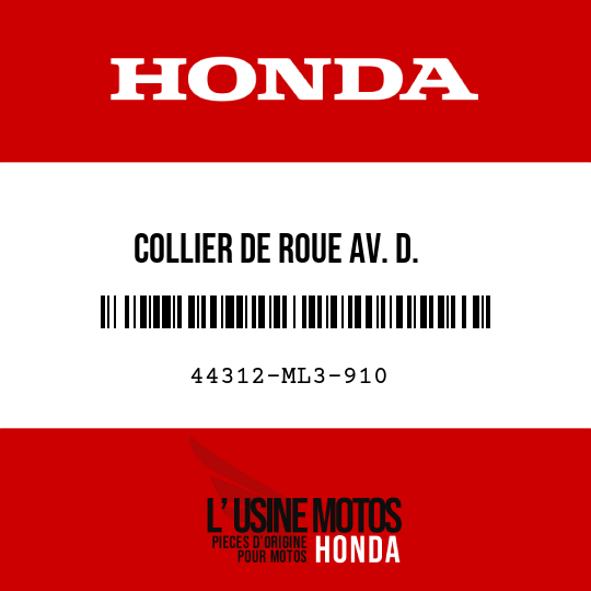 image de 44312-ML3-910 COLLIER DE ROUE AV. D.