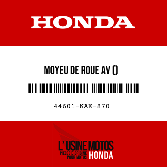 image de 44601-KAE-870 MOYEU DE ROUE AV ()
