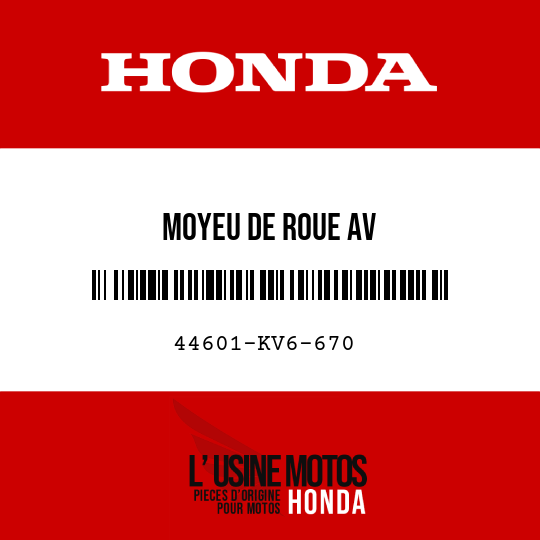 image de 44601-KV6-670 MOYEU DE ROUE AV