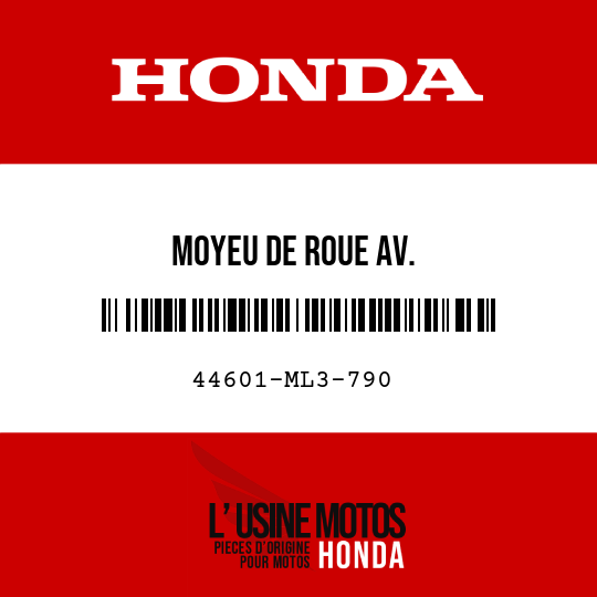 image de 44601-ML3-790 MOYEU DE ROUE AV.
