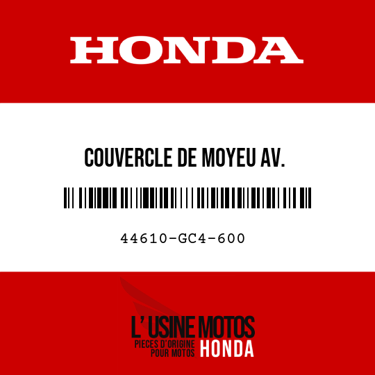 image de 44610-GC4-600 COUVERCLE DE MOYEU AV.