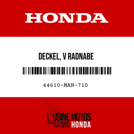 image de 44610-MAN-710 DECKEL, V RADNABE