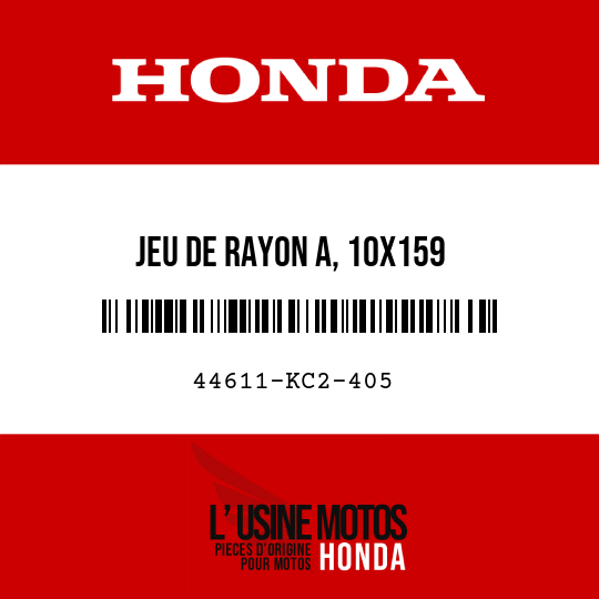 image de 44611-KC2-405 JEU DE RAYON A, 10X159