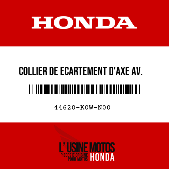 image de 44620-K0W-N00 COLLIER DE ECARTEMENT D'AXE AV.