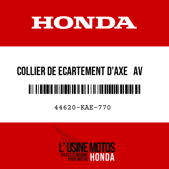 image de 44620-KAE-770 COLLIER DE ECARTEMENT D'AXE   AV