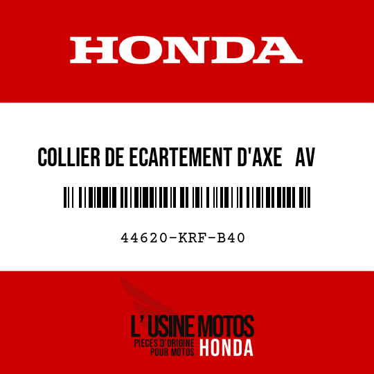 image de 44620-KRF-B40 COLLIER DE ECARTEMENT D'AXE   AV