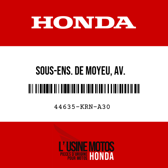 image de 44635-KRN-A30 SOUS-ENS. DE MOYEU, AV.