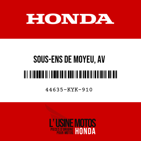 image de 44635-KYK-910 SOUS-ENS DE MOYEU, AV