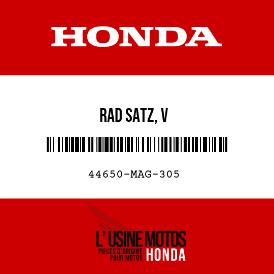 image de 44650-MAG-305 RAD SATZ, V