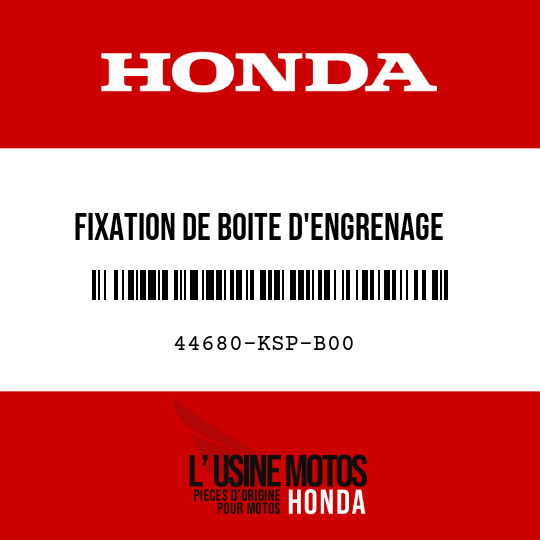 image de 44680-KSP-B00 FIXATION DE BOITE D'ENGRENAGE