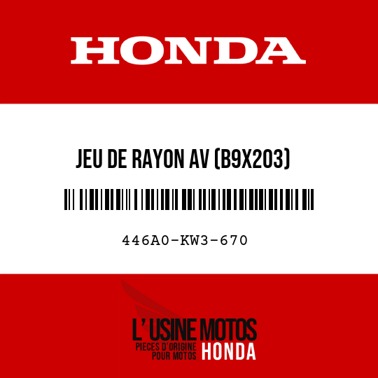 image de 446A0-KW3-670 JEU DE RAYON AV (B9X203)