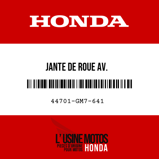 image de 44701-GM7-641 JANTE DE ROUE AV.
