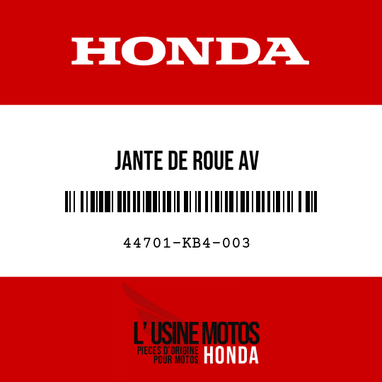 image de 44701-KB4-003 JANTE DE ROUE AV