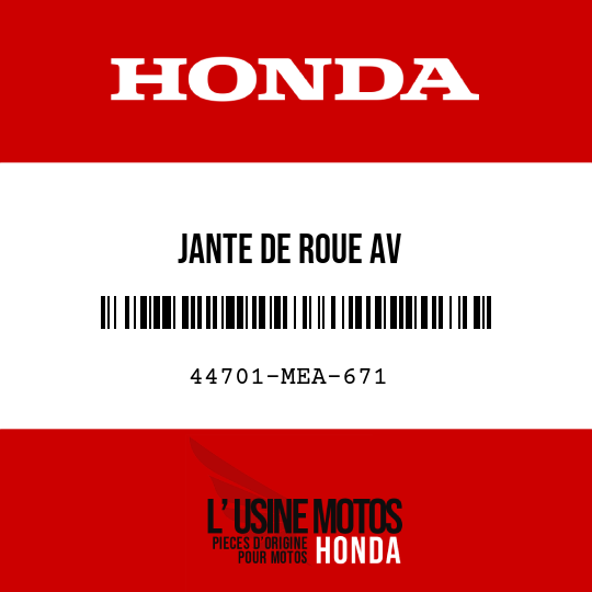 image de 44701-MEA-671 JANTE DE ROUE AV
