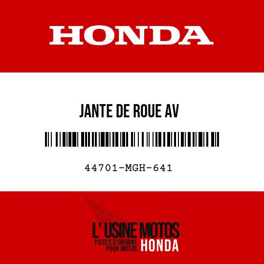 image de 44701-MGH-641 JANTE DE ROUE AV