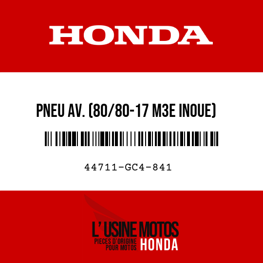 image de 44711-GC4-841 PNEU AV. (80/80-17 M3E INOUE)