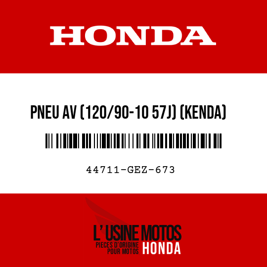 image de 44711-GEZ-673 PNEU AV (120/90-10 57J) (KENDA)