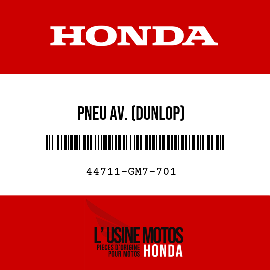 image de 44711-GM7-701 PNEU AV. (DUNLOP)