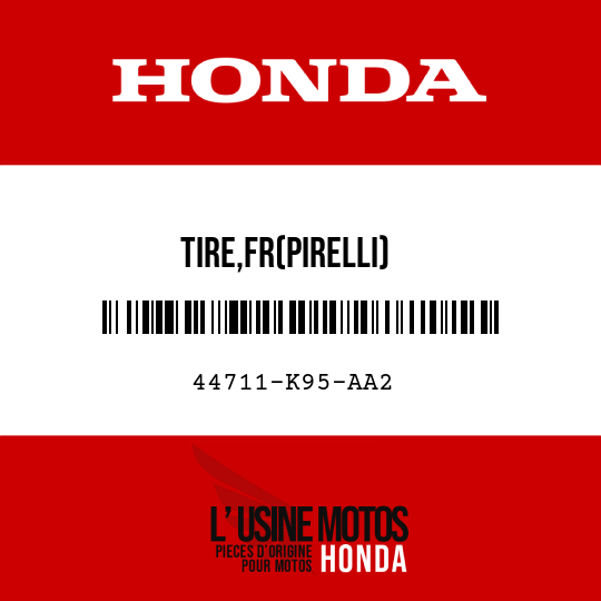 image de 44711-K95-AA2 TIRE,FR(PIRELLI)