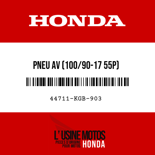 image de 44711-KGB-903 PNEU AV (100/90-17 55P) (BRIDGESTONE)