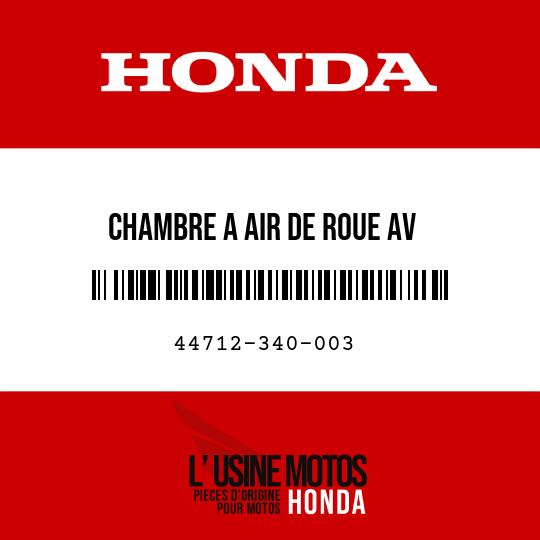image de 44712-340-003 CHAMBRE A AIR DE ROUE AV (BRIDGESTONE) (275/300-21)