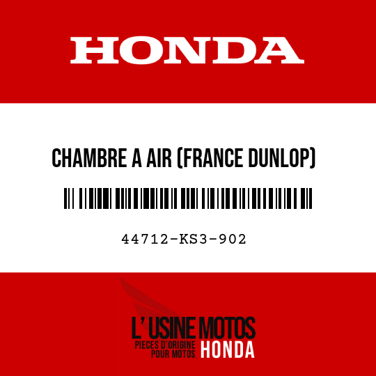 image de 44712-KS3-902 CHAMBRE A AIR (FRANCE DUNLOP) (300-21)