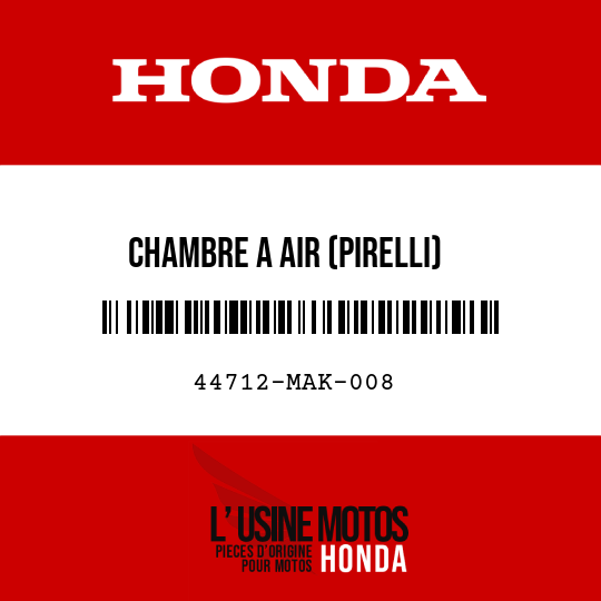 image de 44712-MAK-008 CHAMBRE A AIR (PIRELLI)