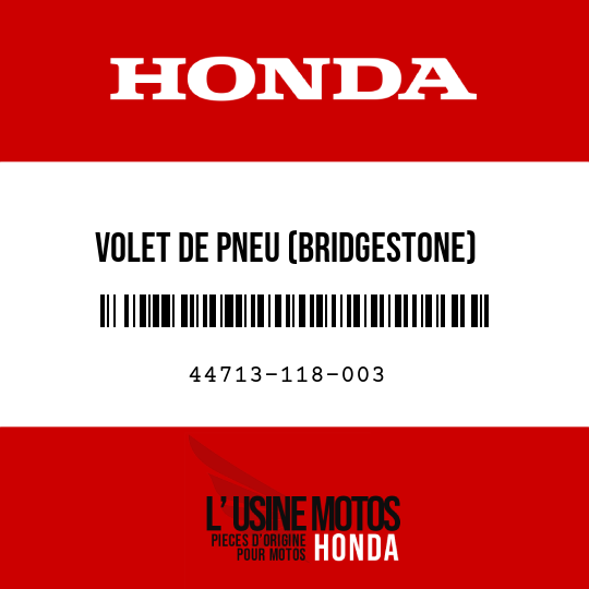 image de 44713-118-003 VOLET DE PNEU (BRIDGESTONE) (1.85X16)