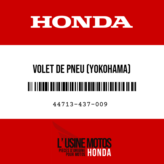 image de 44713-437-009 VOLET DE PNEU (YOKOHAMA) (140/160-21)