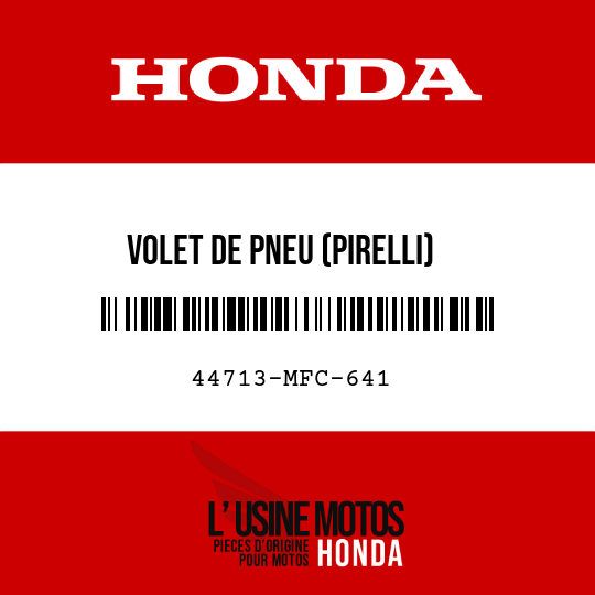 image de 44713-MFC-641 VOLET DE PNEU (PIRELLI)